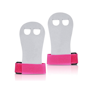 Protège-paumes unisexe pour musculation, en cuir, pour entraînement de force, poignées de gymnastique à 2 trous, antidérapantes, respirantes, réglables avec fermeture auto-agrippante - Product Image 5