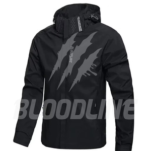 Veste Softshell Coupe-Vent à Manches Longues pour Hommes BLOODLINE, Vêtements de Sport d'Extérieur, Saison Automne - Product Image 5