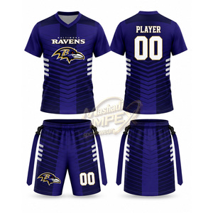 Conjunto de Uniforme de Fútbol Americano para Hombre de los Baltimore Ravens, Cuello en V, Sublimado, Transpirable - Product Image 1