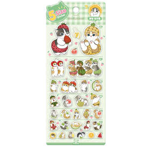 Autocollant en époxy gonflé Mofusand (1 de 6 types aléatoires) – Autocollant de 5 tailles pour la décoration de téléphones et de carnets - Product Image 5