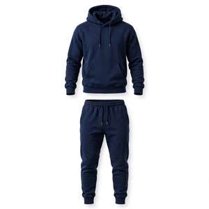 Achetez un ensemble de sweats à capuche pour hommes en couleur unie, design personnalisé, tricoté, 100% coton, écologique, respirant, export BD pour l'hiver - Product Image 4