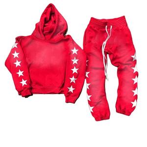Conjunto Deportivo Personalizado para Hombre, Sudadera con Capucha y Pantalones Deportivos Oversize con Hombros Caídos, 100% Algodón, Tallas Grandes, Lavado Ácido - Product Image 5