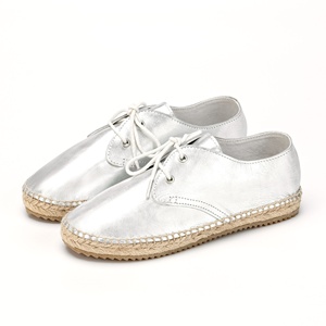 Alpargatas planas informales para mujer OEM ODM, zapatos para caminar con cordones y suela de yute, calzado para mujer hecho en BD, zapatillas de plataforma - Product Image 3