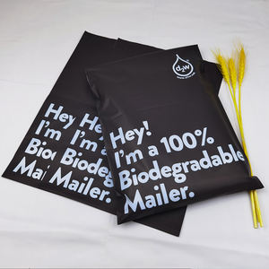 Custom LOGO Biodegradable Mailing Packaging Bags Poly <b>Mailer</b> With Handle for Clothing Shipping - Product Image 5