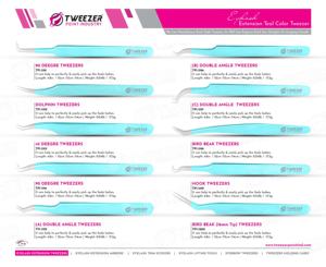 Embalaje de caja de tarjeta de 1 pieza para pinzas de extensión de pestañas con el mejor diseño Material de acero de etiqueta privada probado a mano - Product Image 6