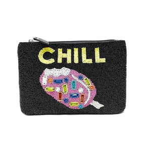 Bolso Mini Bordado a Mano con Mariposas Multicolores de la India, Monedero Hecho a Mano para Mujer por MD HANDICRAFTS - Product Image 4