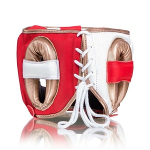 Protector de Cabeza de Boxeo Personalizado OEM, Equipo de Protección Profesional de Alta Calidad, 100% Cuero Vacuno Genuino, Ligero - Product Image 6