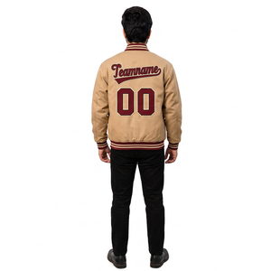 Veste universitaire personnalisée en gros avec patchs en chenille, mélange de laine, coupe unisexe, doublure polaire pour les marques de streetwear américaines - Product Image 6
