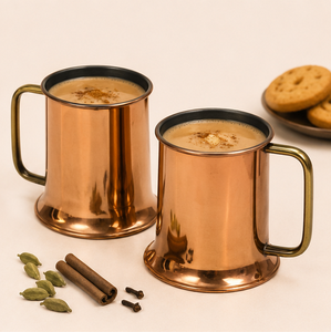 Mug à Moscow Mule en cuivre pur artisanal, tasse à bière en cuivre massif avec finition lisse et droite et poignée ergonomique pour articles de bar de luxe - Product Image 4