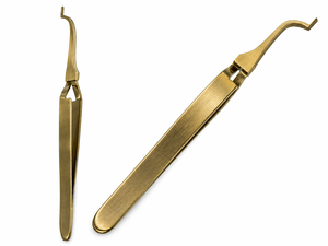 Pince de maintien pour tubes buccaux orthodontiques, finition dorée, forceps angulaire pour procédures de collage dentaire - Product Image 4