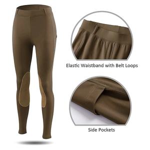 Nouvel Arrivage Leggings d'équitation Western Confortables Respirants Compression Silicone Coton Fermeture à Boutons Équestres - Product Image 3