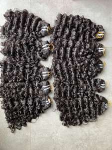 100% vietnamien Remy cheveux alignement complet des cuticules pas d'emmêlement pas de perte eurasienne bouclés dentelle avant perruque avec dentelle HD transparente - Product Image 4