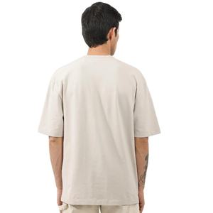Haute qualité Spandex/coton surdimensionné respirant T-shirt lourd imprimé personnalisé 220 GSM plaine blanc T-shirt pour hommes de BD - Product Image 3
