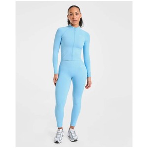 Yoga <b>Jumpsuit</b> Women Seamless Sports Zipper <b>Jumpsuit</b> Set Gym Long Sleeve Fitness Suit Elastic Gym <b>Workout</b> Bodysuit Athletic Wear - Product Image 4
