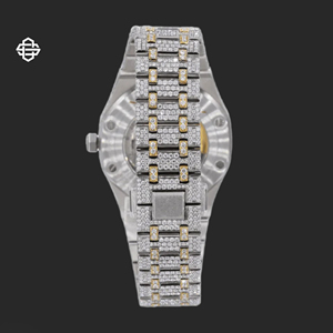 Reloj de Pulsera de Lujo para Hombre, de Moda, Más Vendido, con Movimiento de Cuarzo ETA, Acero Inoxidable, Cristal, Completamente Adornado con Diamantes Moissanite, Correa de 20 mm, Estilo Ejecutivo - Product Image 3