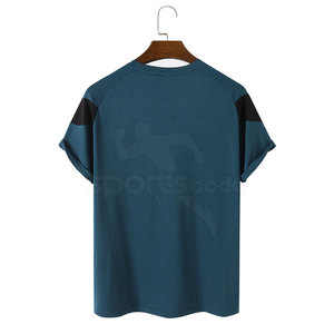 เสื้อยืดผู้ชายผ้าฝ้ายฟลีซคุณภาพสูง 100% พร้อมโลโก้สั่งทำ ระบายอากาศได้ดี เป็นมิตรกับสิ่งแวดล้อม ราคาขายส่งที่ดีที่สุด - Product Image 2