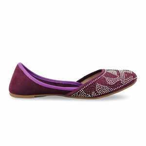 Púrpura EC8506 Fancy Khusa Flats - Product Image 4