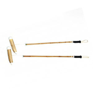 Palo de polo listo para torneos con un fuerte bastón de caña y un bloque de madera pulida, diseñado para golpear con precisión y un uso suave. - Product Image 6