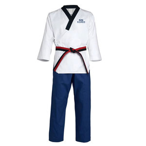 Dobok Tradicional de Artes Marciales Taekwondo, Ligero, de Secado Rápido, Transpirable, de Poliéster y Algodón, para Hombres Adultos - Product Image 1