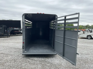 Remolque para Ganado, Remolque de Transporte de Animales con Estructura de Acero Resistente, Ventilación, Transporte Seguro de Animales, Animales de Granja - Product Image 4