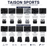 Ensemble short et soutien-gorge de boxe en coton 260g de qualité supérieure, avec bretelles en Y, encolure montante, décoration en cristal, tissu extensible et respirant