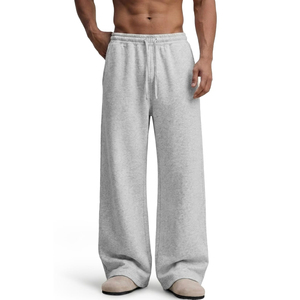 Pantalon de survêtement décontracté pour homme en coton, tissu respirant et absorbant l'humidité, mélange de molleton confortable, tenue quotidienne, vêtements de sport - Product Image 3