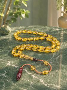 Élégantes perles de prière islamiques en résine, faites à la main, chapelet musulman Dhikr, cadeau religieux spirituel pour hommes, femmes, familles, thème ange, rondes - Product Image 4