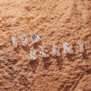 Piedra de moissanita con corte de letra del alfabeto para la fabricación de anillos y joyería - Product Image 3