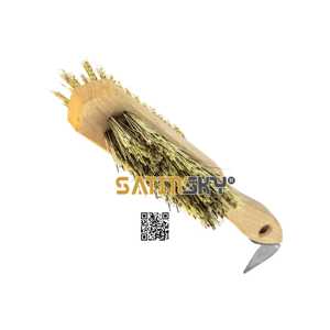 แปรงทำความสะอาดกีบม้า ขนแข็ง ด้ามไม้ อุปกรณ์ดูแลม้า ได้รับการรับรองมาตรฐาน CE คุณภาพพรีเมียม แบบใช้มือ - Product Image 6