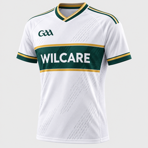 Camiseta deportiva GAA para hombre, sublimada, verde dorado, transpirable, con cuello en V, conjunto de camiseta deportiva gaélica - Product Image 6