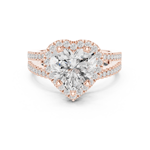 Anillo de Compromiso Clásico Aries Jewel con Corte Corazón de 2 Quilates, Cultivado en Laboratorio, con Halo, Oro de 14K, Certificado IGI, Diamante VS E para Aniversario o Boda - Product Image 5