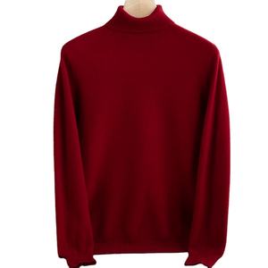 Suéter de cuello alto de punto de alta calidad para hombre de otoño, Jersey antibolitas de manga larga ajustado, camiseta de calle de tendencia de Color sólido para hombre - Product Image 4
