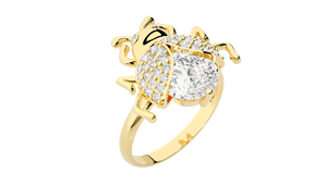 Bague de mariage élégante en or 14 carats de qualité supérieure, bijoux fins, bagues raffinées, bague en diamant de laboratoire de 2 carats, bijoux fins sur mesure - Product Image 2
