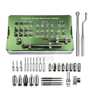 Kit de Extracción de Implantes y Tornillos Fracturados, Taladro, Macho de Roscar, Llave, Kit de Instrumentos Dentales de Alta Calidad - Product Image 1