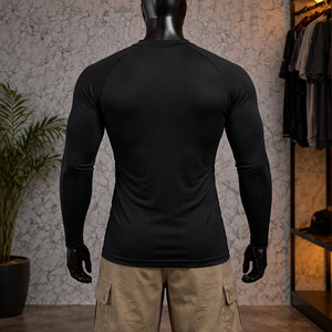 Custom Printed Logo Unisex Rash Guard Polyester/Nylon Low Price Compression MMA Rash Guards - Product Image 5