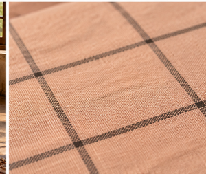 <b>Eco</b>-<b>Friendly</b> Peach Cotton Hand Block <b>Fabric</b> Brown for Boys Girls Fashion Accessories Bags & Purses Sewing Craft Wholesale 90 GSM - Product Image 5