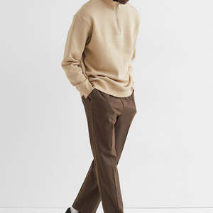 Winter Wool/Cotton Crew Neck <b>Jumper</b> Men's Organic Cotton <b>Pullover</b> Sustainable Sweatshirt Custom Front Design Breathable Quick - Product Image 3