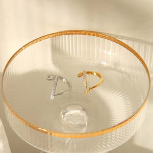 แหวนหมั้นทรงเรขาคณิตซิกแซกแบบใหม่ทันสมัย ประดับเพชรคิวบิกเซอร์โคเนียทรง Z ระยิบระยับ เงินแท้ 925 ของขวัญสำหรับงานแต่งงานและวันครบรอบ - Product Image 4