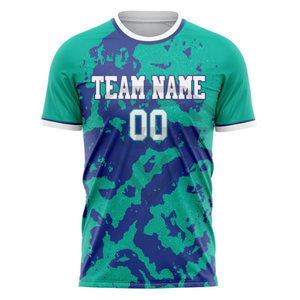 Maillot de football personnalisé pour hommes à forte demande, design sublimé, logo et nom de joueur personnalisés, livraison rapide - Product Image 1