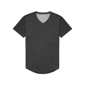 Camiseta de Manga Corta con Cuello en V, Cómoda para el Día a Día, de Tela Elástica y Transpirable de Algodón, Poliéster y Spandex, Mezcla de Algodón Flexible - Product Image 5