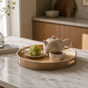 Elegant Bamboo Serving Tray with Handles Lacquered Finish Multi-Function Easy Clean Household Use Storage Tray Made in Vietnam - Product Image 3