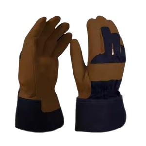 Gants de travail industriels en cuir de chèvre grainé avec manchette de sécurité, qualité supérieure, résistants au froid et à la chaleur, certifiés CE, épaisseur 11 oz - Product Image 5