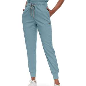 Fashion Men Stretch Hospital <b>Scrubs</b> Uniform <b>Sets</b> Unisex Pharmacy Staff <b>Scrubs</b> Tops Uniform <b>Sets</b> - Product Image 4