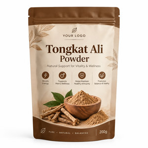 Polvo de Tongkat Ali 100% Puro de Grado Alimenticio, 200g, Polvo Natural de Tongkat Ali para Aumentar la Energía y la Resistencia Natural en Hombres - Product Image 1