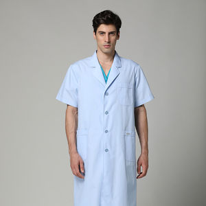 Blouse de laboratoire pour homme de qualité supérieure, grande taille, en tissu léger avec détection d'aiguilles, manches longues et grandes poches - Product Image 3