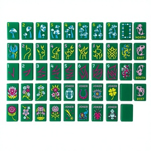 Jeu de Mahjong américain en acrylique de la série Emerald Lucky pour 4 joueurs, jeu pour adultes - Product Image 1