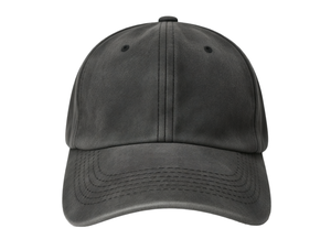Casquette de baseball unisexe 6 panneaux en sergé de coton noir uni, réglable, broderie 3D, pour adulte, décontractée, idéale pour l'été - Product Image 1