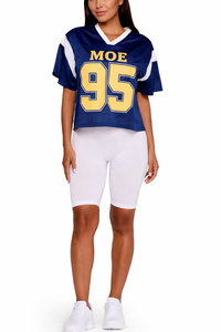 Camiseta Deportiva Personalizada para Mujer, Estilo Urbano, Sublimada, de Fútbol Americano, de Secado Rápido, con Malla, Etiqueta Privada OEM - Product Image 6