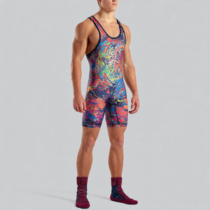 Weightlifting Sublimation Wrestling <b>Men</b> Custom Latest <b>Singlet</b> Tops Body Wear <b>Men's</b> Wrestling <b>Singlet</b> <b>Mens</b> - Product Image 3