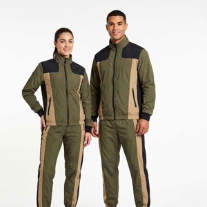HAWK EYE SPORTS Ensemble de survêtement imperméable, respirant et coupe-vent en nylon, veste zippée 2-en-1 et pantalon, style hip-hop unisexe, poids lourd - Product Image 5